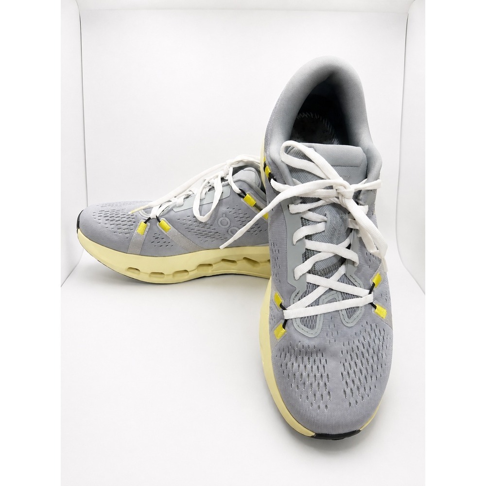 On Cloudsurfer Glacier Meadow Grey Yellow Running Shoes 3WF10100171 Womens 8.5